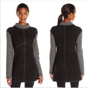 Prana Josette striped long sleeve wool sweater
